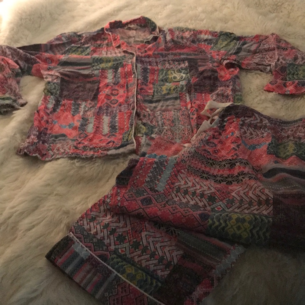 Victoria secret multicolored extra large pajamas